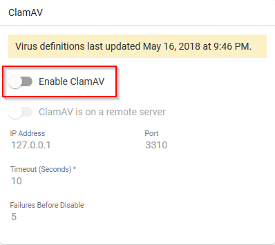 Enable_Disable_ClamAV_Disable